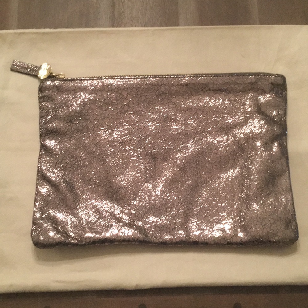 Clare Vivier / Clare V. Metallic fold over clutch